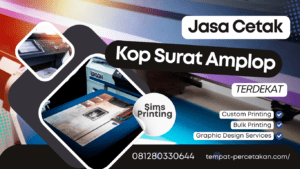 Jasa cetak amplop kustom