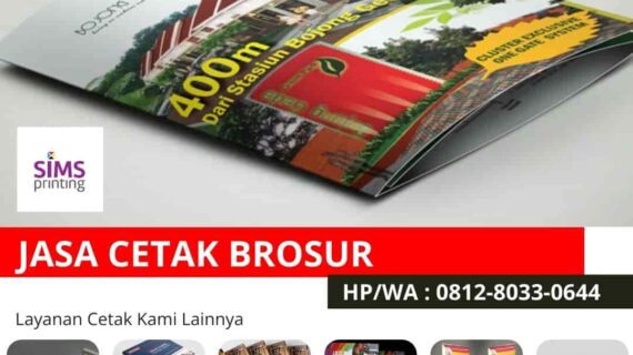 Harga Cetak Brosur Agen Properti Perumahan Tanah Gedung
