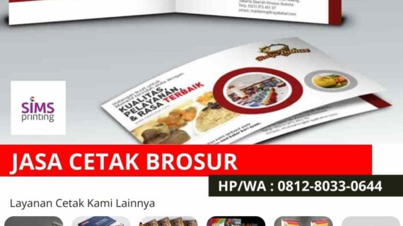 Cetak Brosur Terdekat Bisnis Kuliner Makanan Minuman UKM