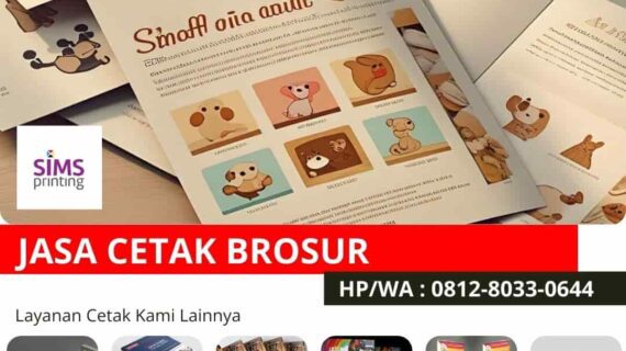 Cetak Brosur Murah Terdekat Promosi UMKM Petshop Grooming