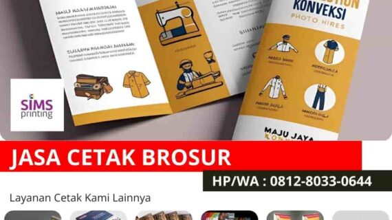 Percetakan Brosur Promosi Bisnis UKM Konveksi Jahit Seragam