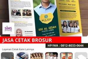 Percetakan brosur promosi pendidikan sekolah SD SMP SMA