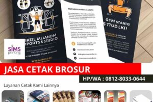 Jasa Cetak Brosur Terdekat untuk Usaha Studio Olahraga Gym